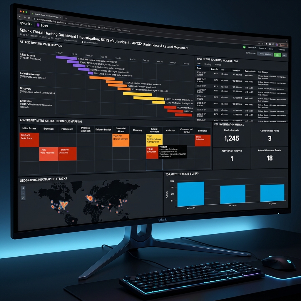 Splunk BOTS Threat Hunting